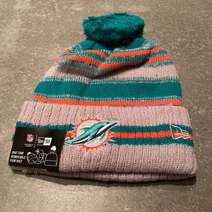 PRICE IS FIRM Brand new Miami Dolphins beanie